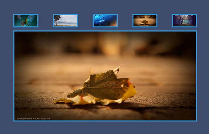 pure css image slider with thumbnails