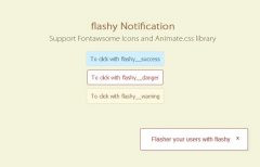 jQuery Flash Message Box to Show Notifications