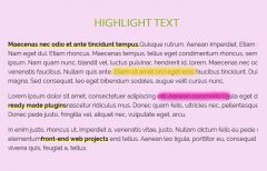 jQuery Highlight Text in div with Marker Animation