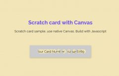 Scratch Card with JavaScript & HTML5 Canvas