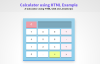 Calculator using HTML CSS and JavaScript